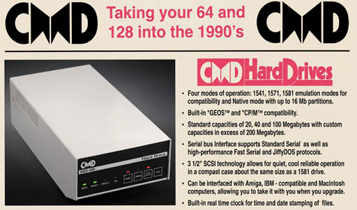 Advertising Ad for a hard drive, HD-20 by Creative Micro Designs, Inc.